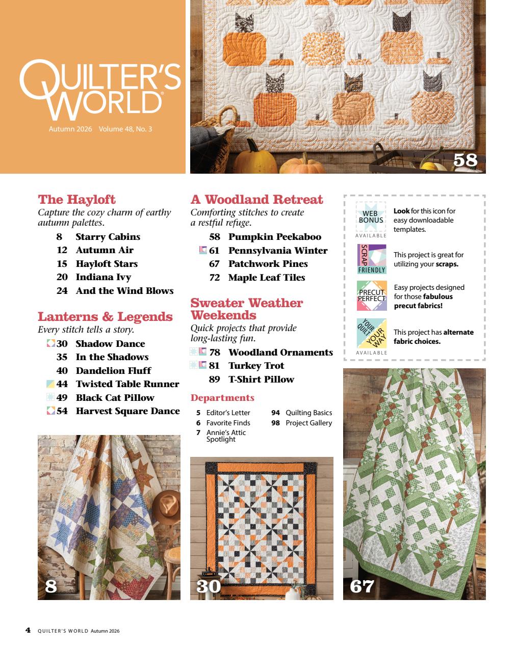 Quilter's World Preview Pages
