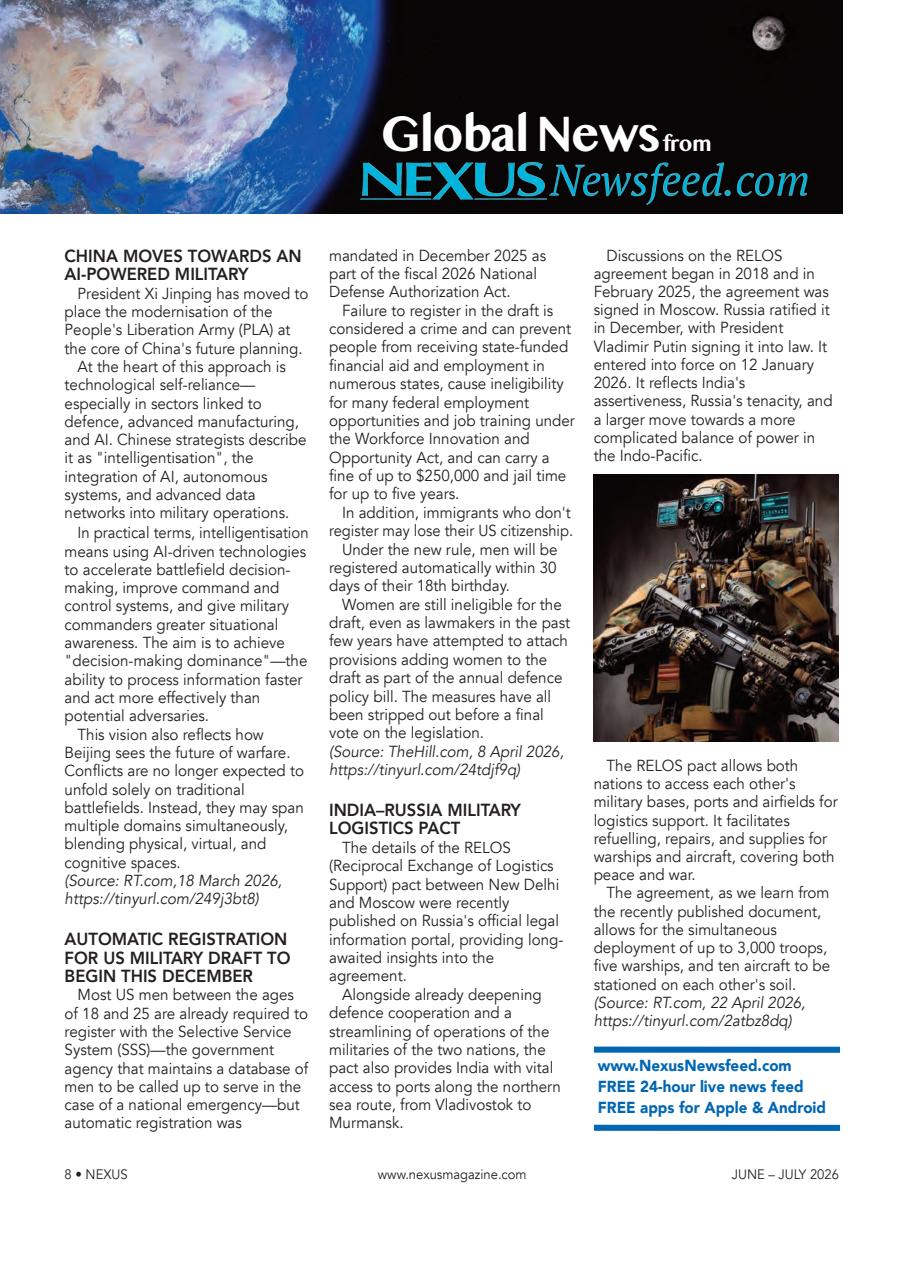Nexus Magazine Preview Pages