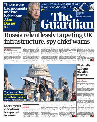 The Guardian Newspaper issue Wednesday, 27 May 2026