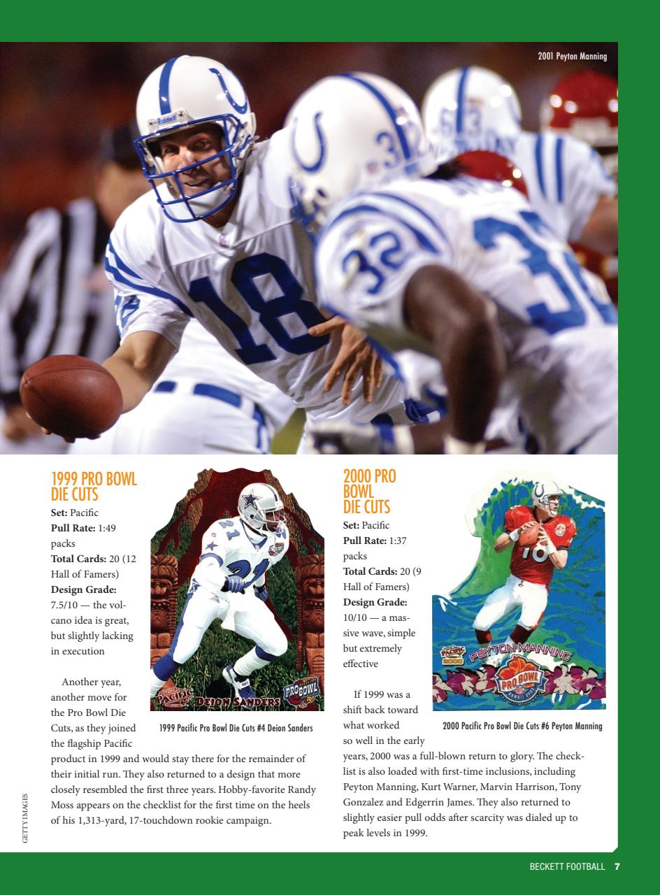 Beckett Football Magazine Preview Pages