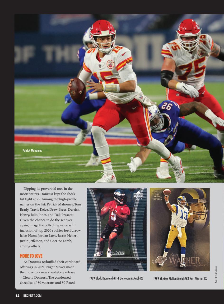 Beckett Football Magazine Preview Pages
