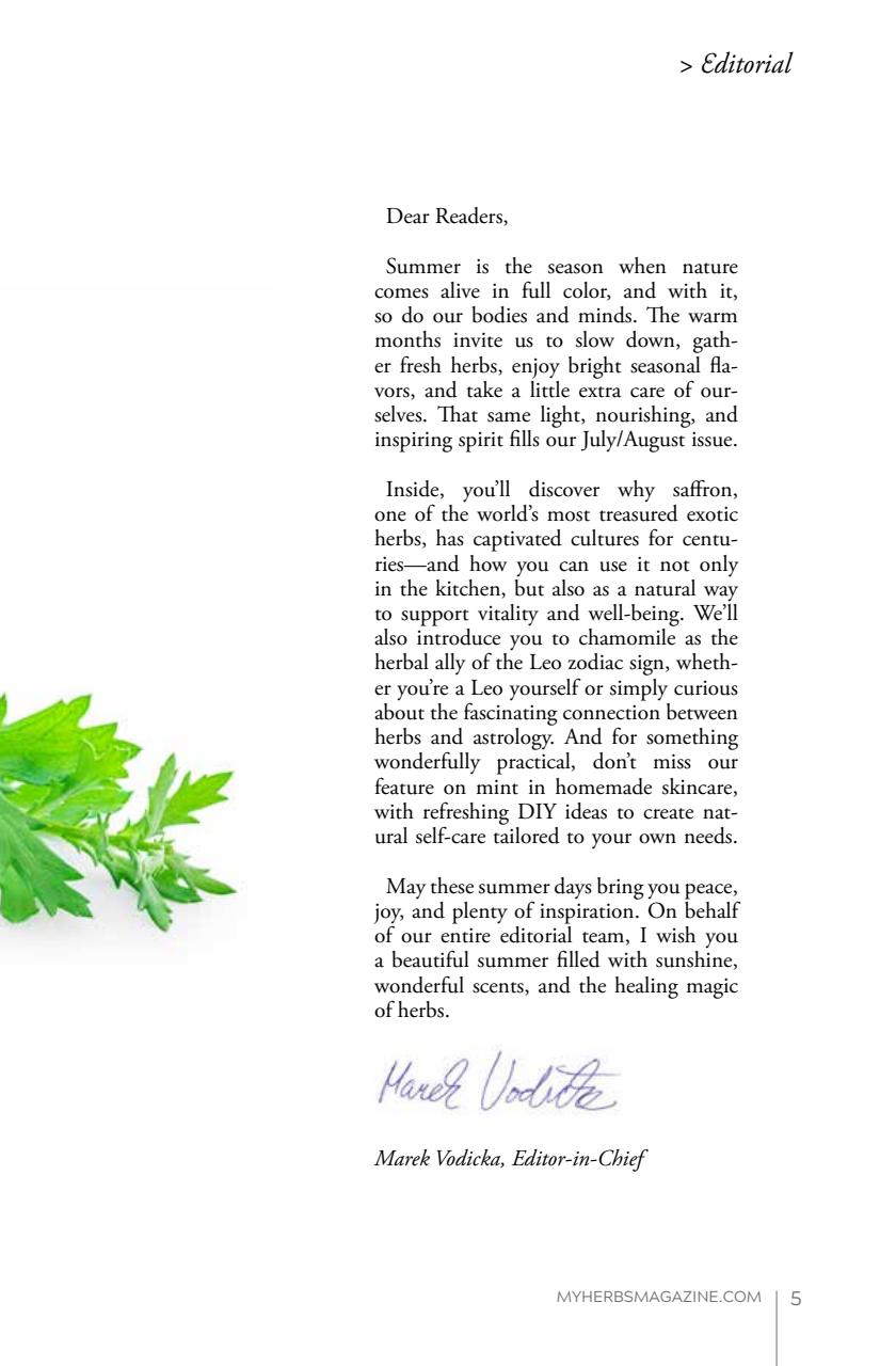 My Herbs Magazine Preview Pages