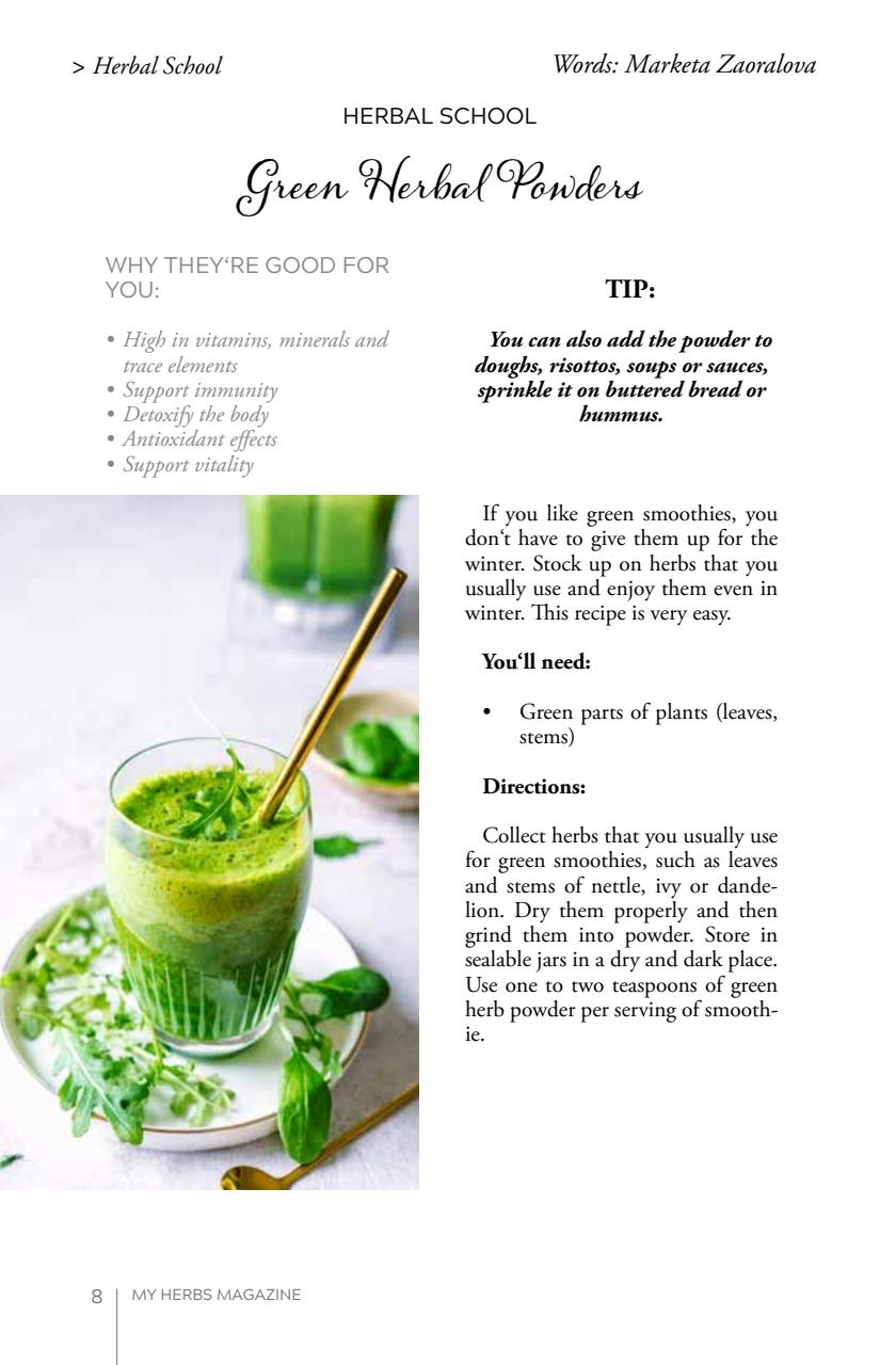 My Herbs Magazine Preview Pages