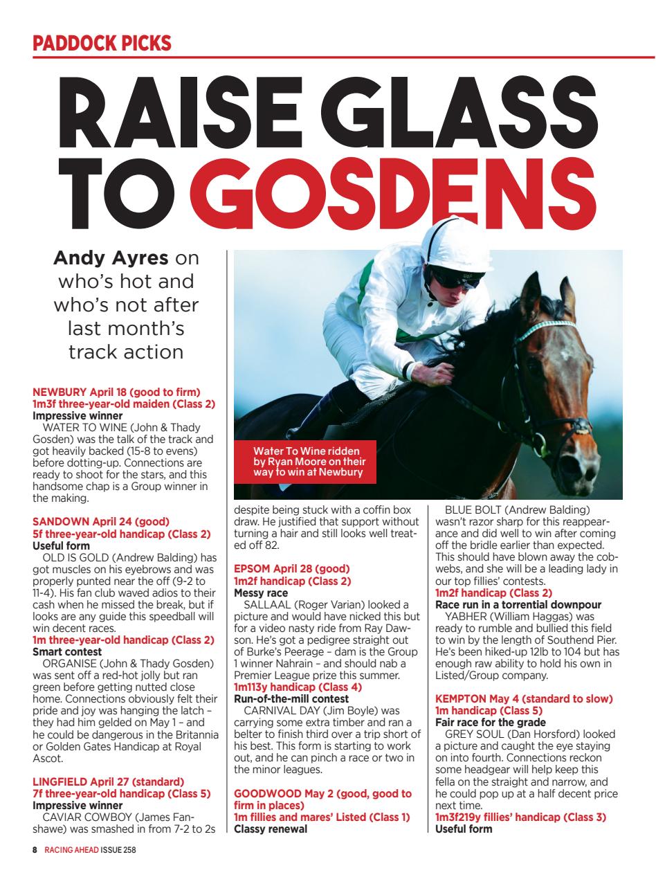 Racing Ahead Preview Pages
