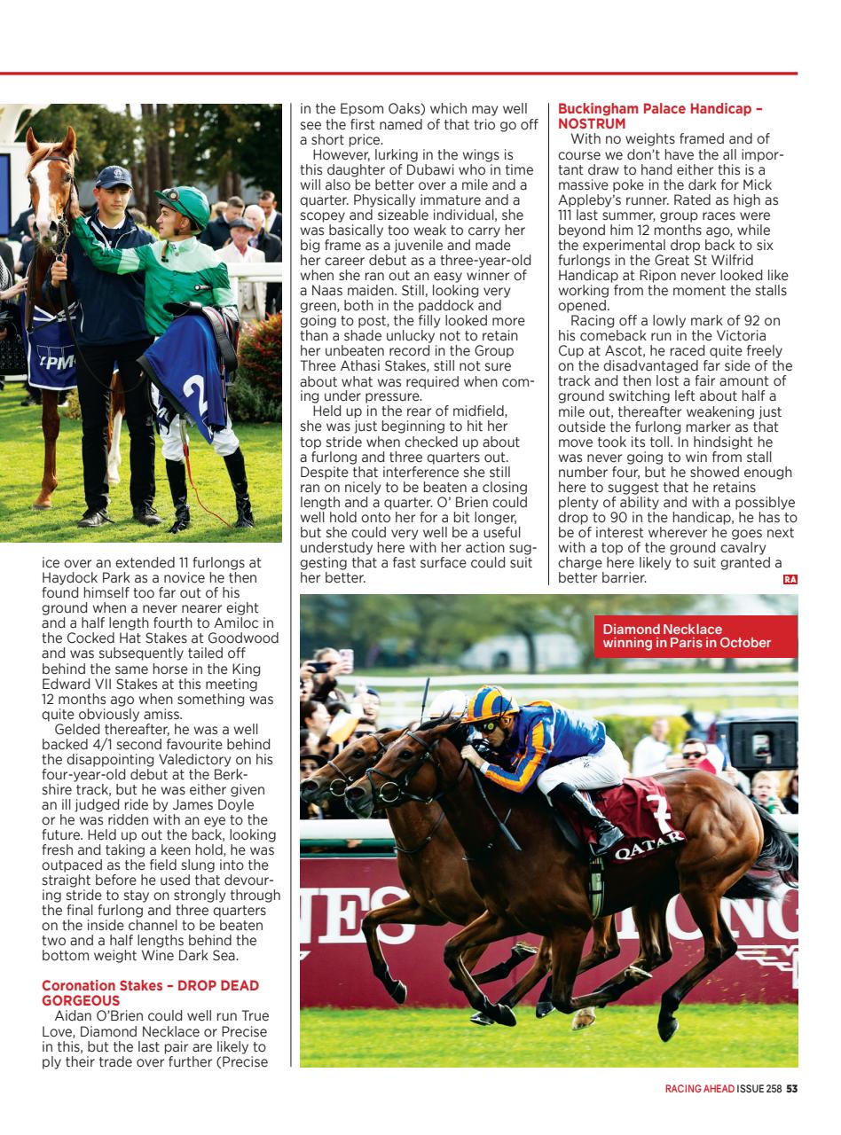 Racing Ahead Preview Pages