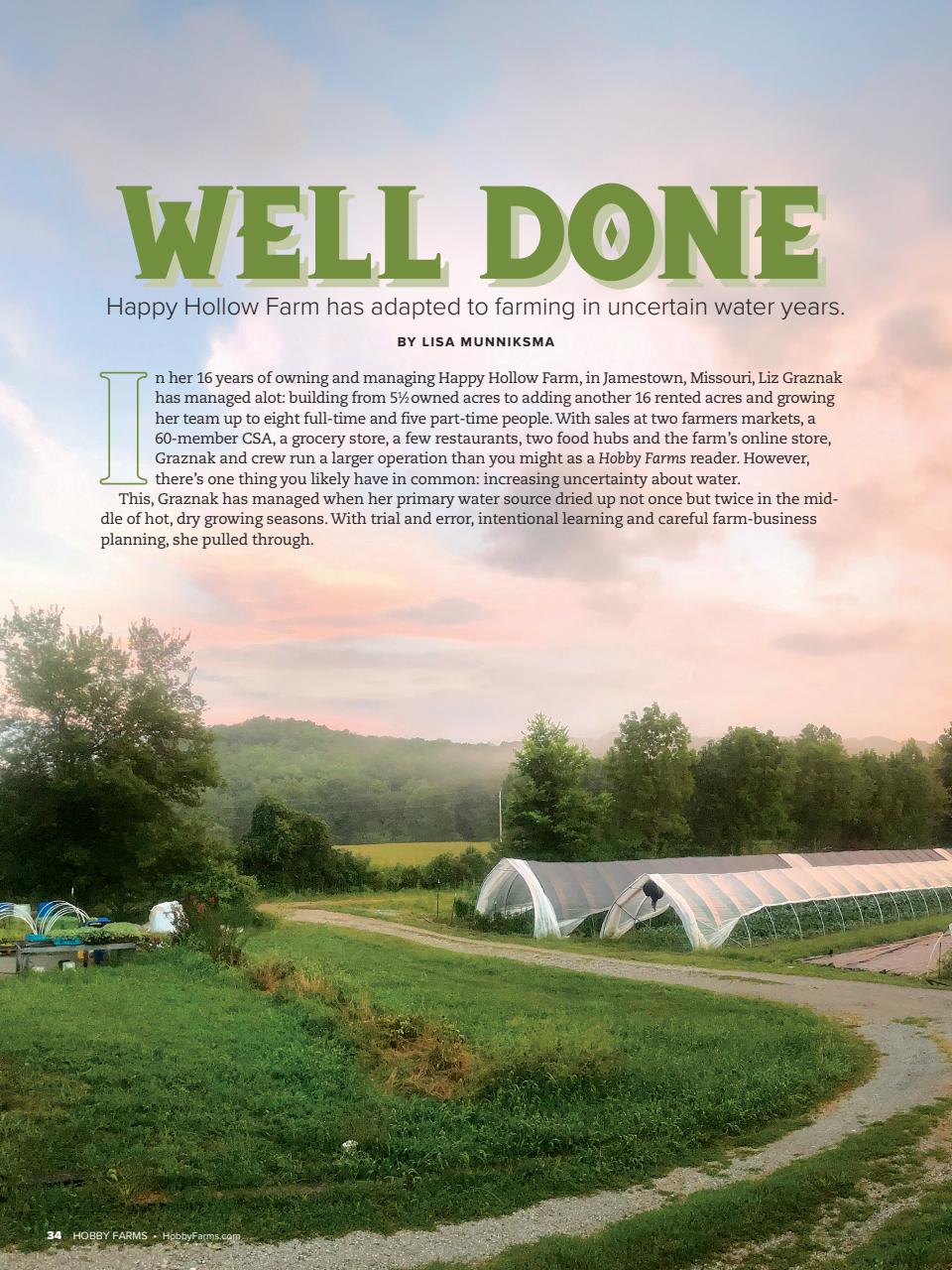Hobby Farms Magazine Preview Pages
