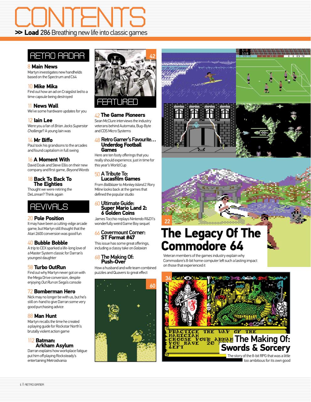 Retro Gamer Preview Pages