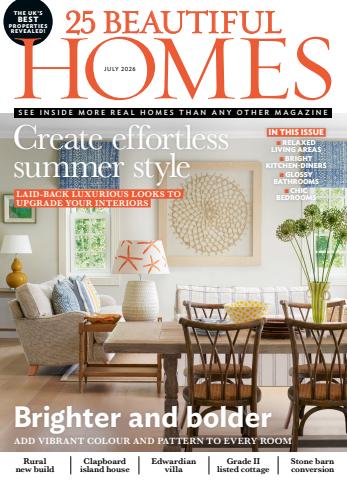 25 Beautiful Homes issue July 2026