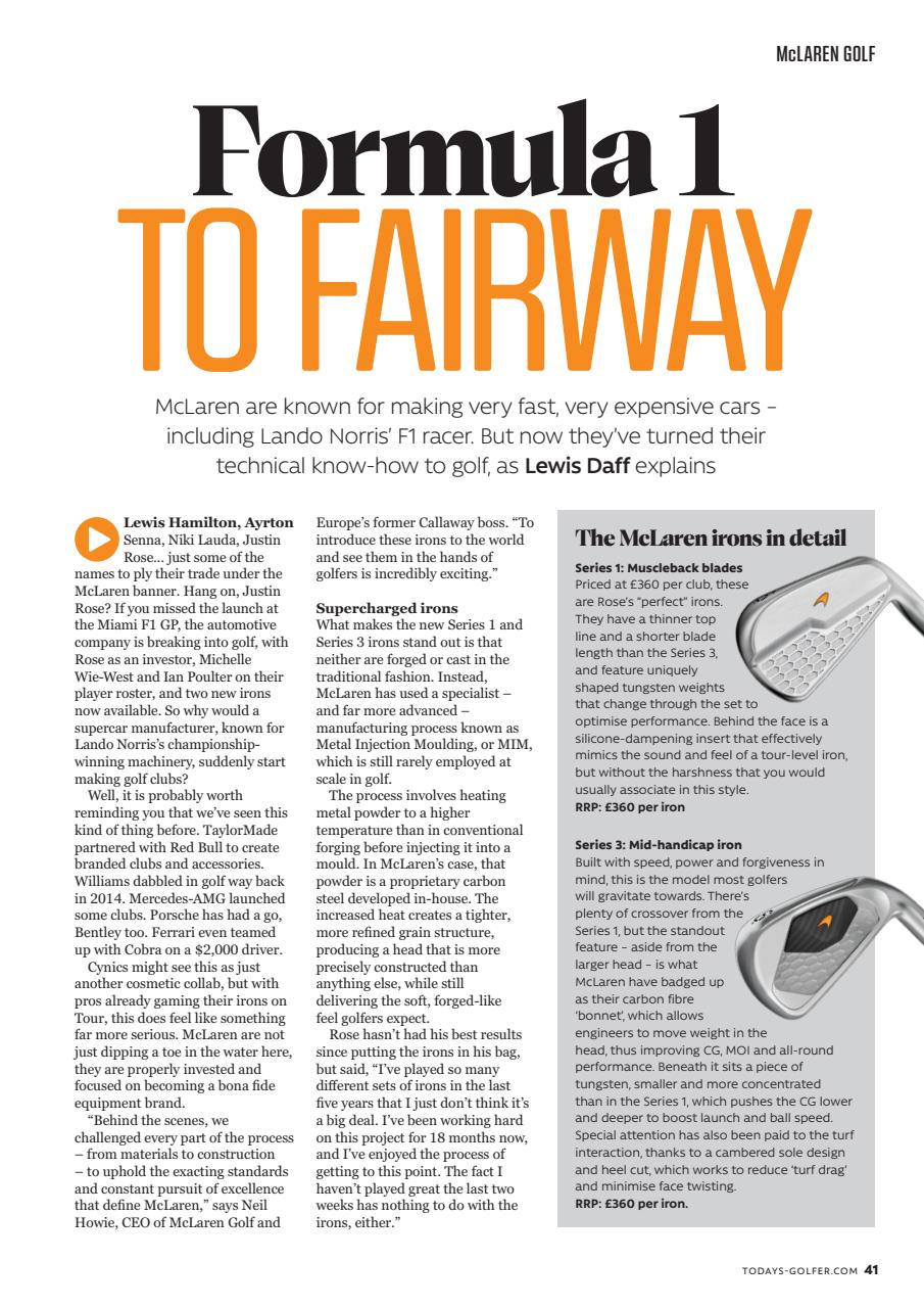 Today's Golfer Preview Pages