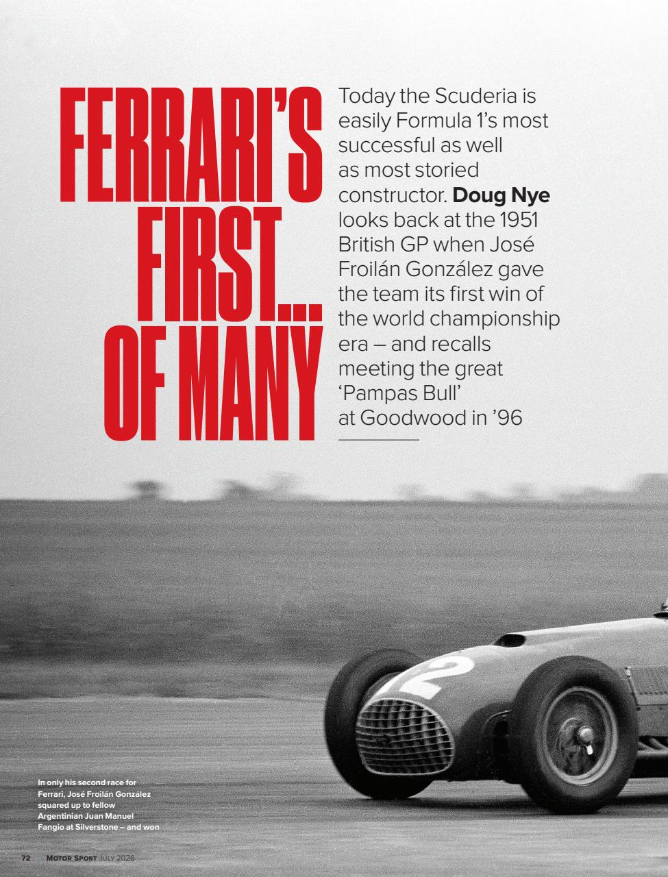 Motor Sport Magazine Preview Pages