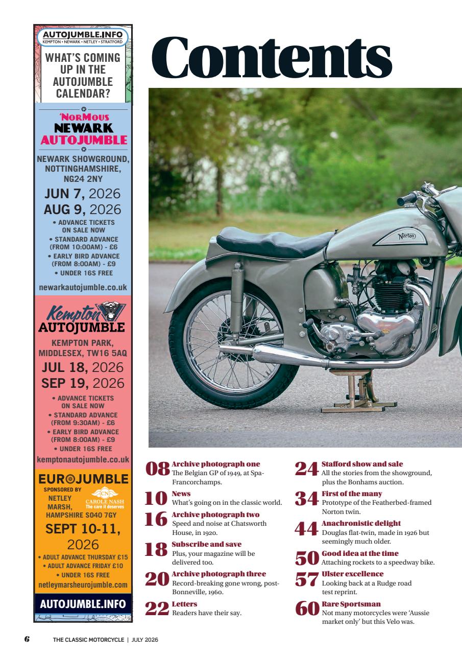 The Classic MotorCycle Preview Pages