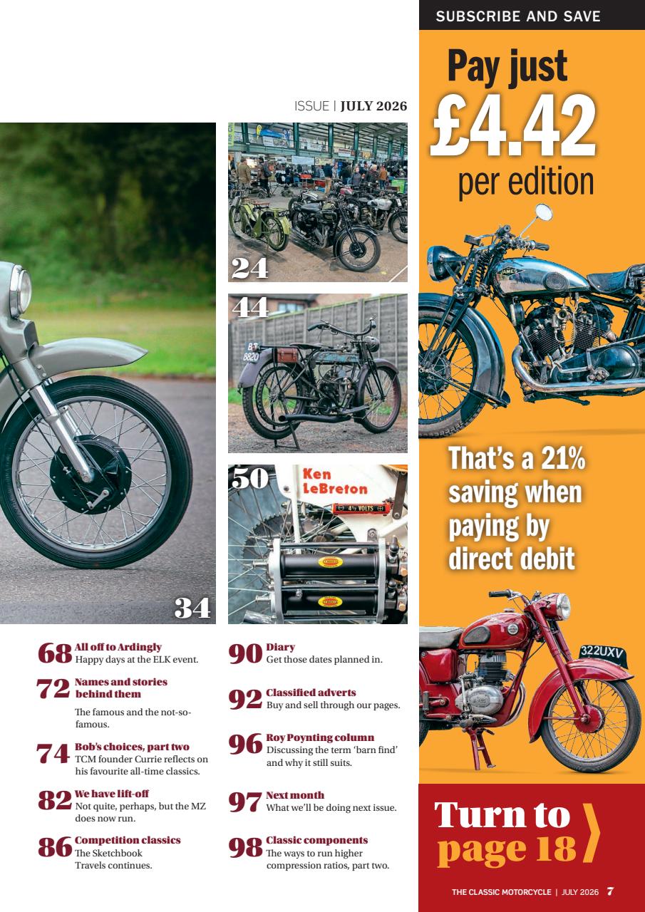 The Classic MotorCycle Preview Pages
