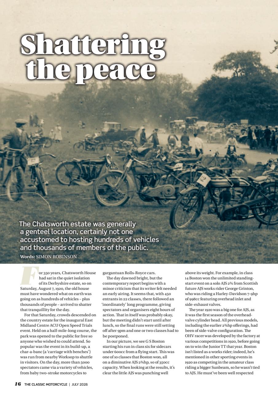 The Classic MotorCycle Preview Pages