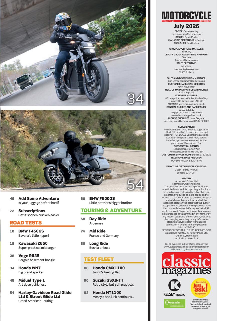Motorcycle Sport & Leisure Preview Pages