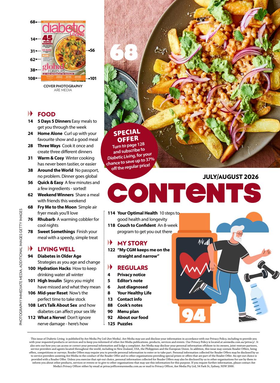 Diabetic Living Preview Pages