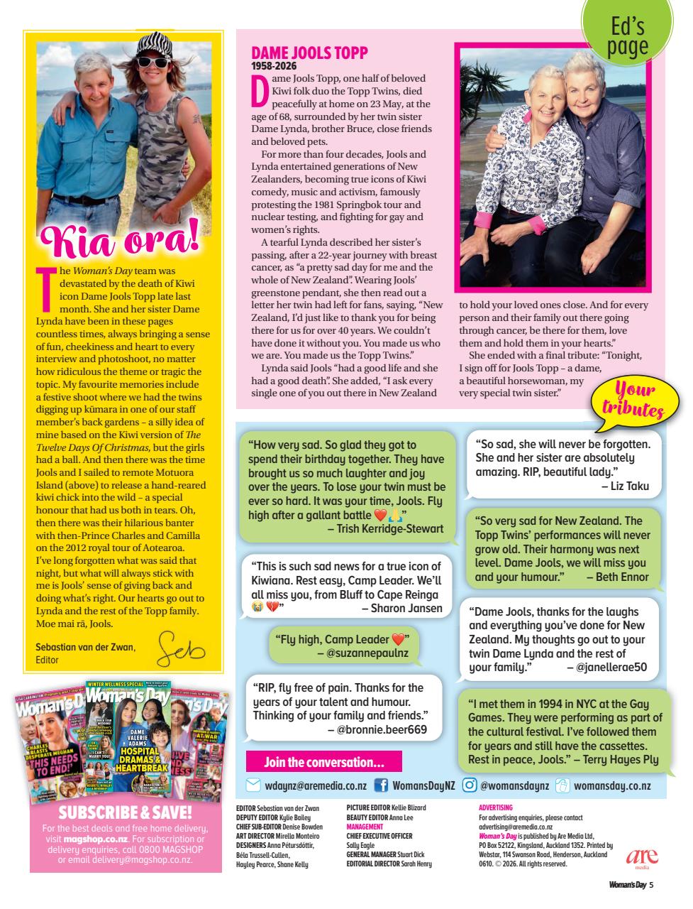 Woman's Day NZ Preview Pages