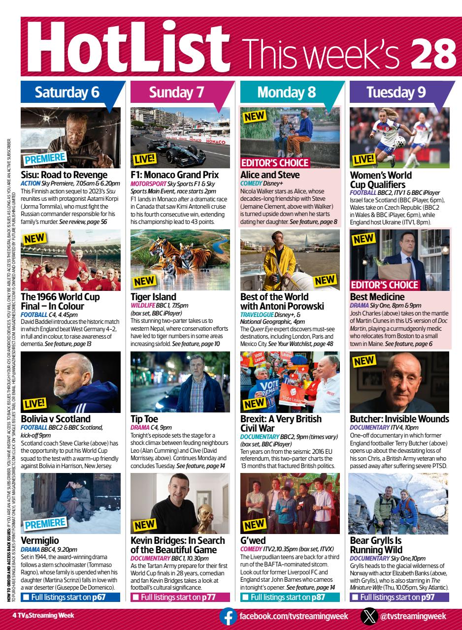 TV & Satellite Week Preview Pages