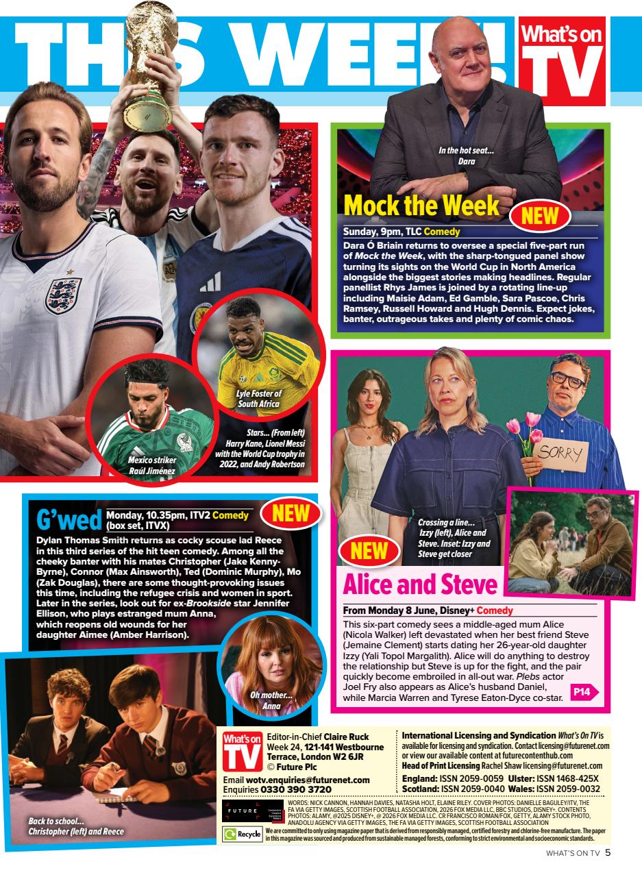 What's on TV Preview Pages