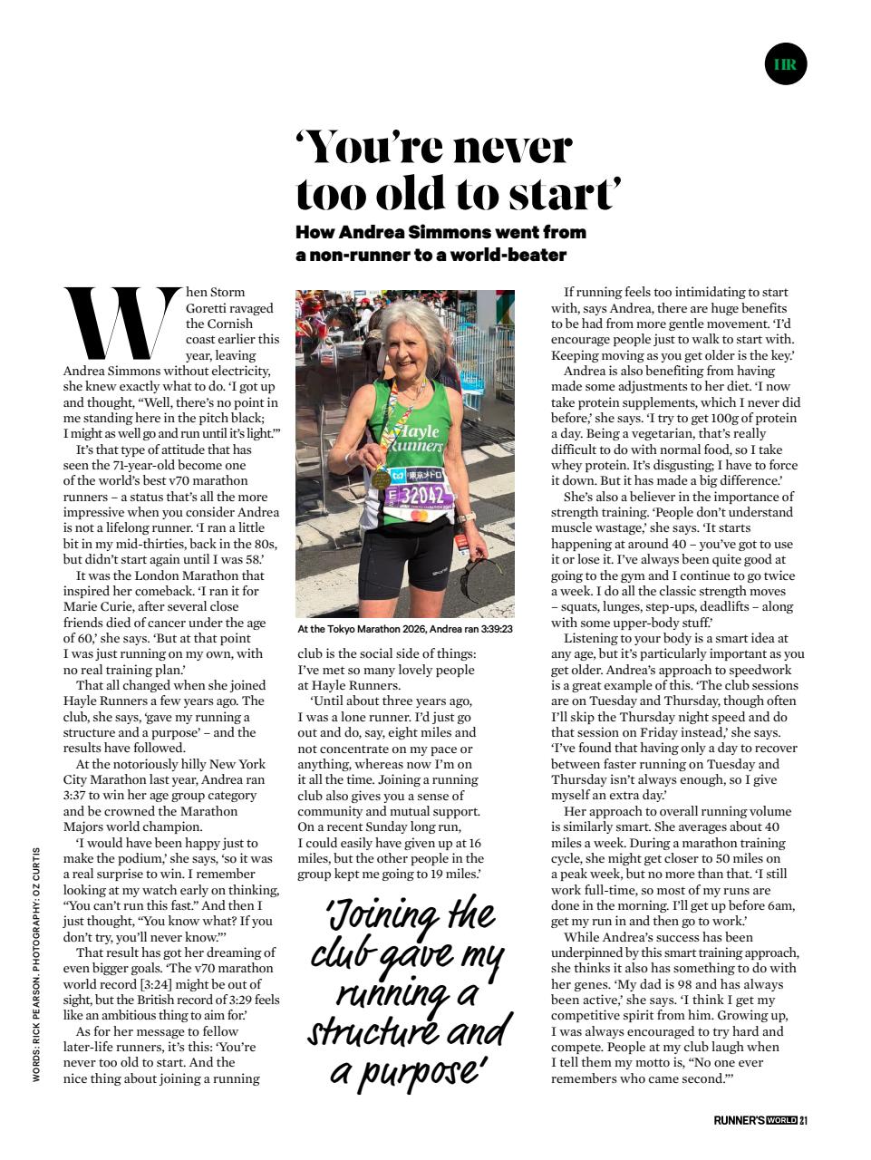 Runner's World Preview Pages