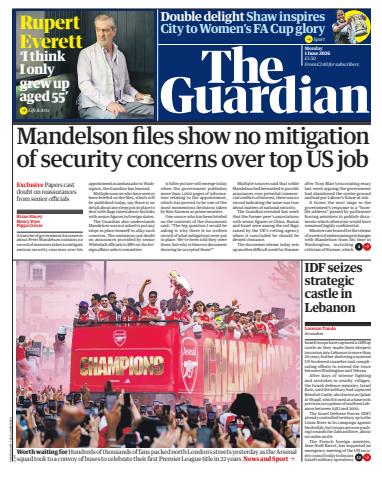 The Guardian Newspaper issue Monday, 01 June 2026