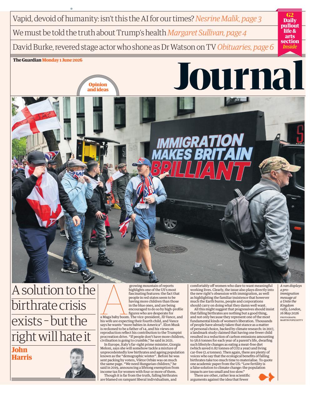 The Guardian Newspaper Preview Pages
