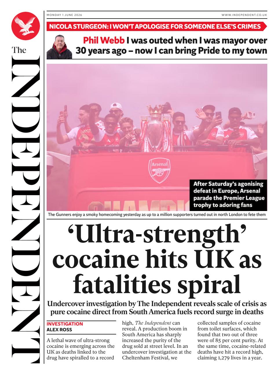 The Independent Daily Edition Newspaper Preview Pages