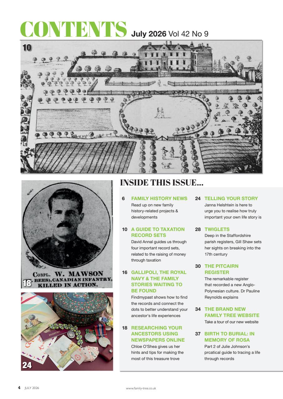 Family Tree Preview Pages