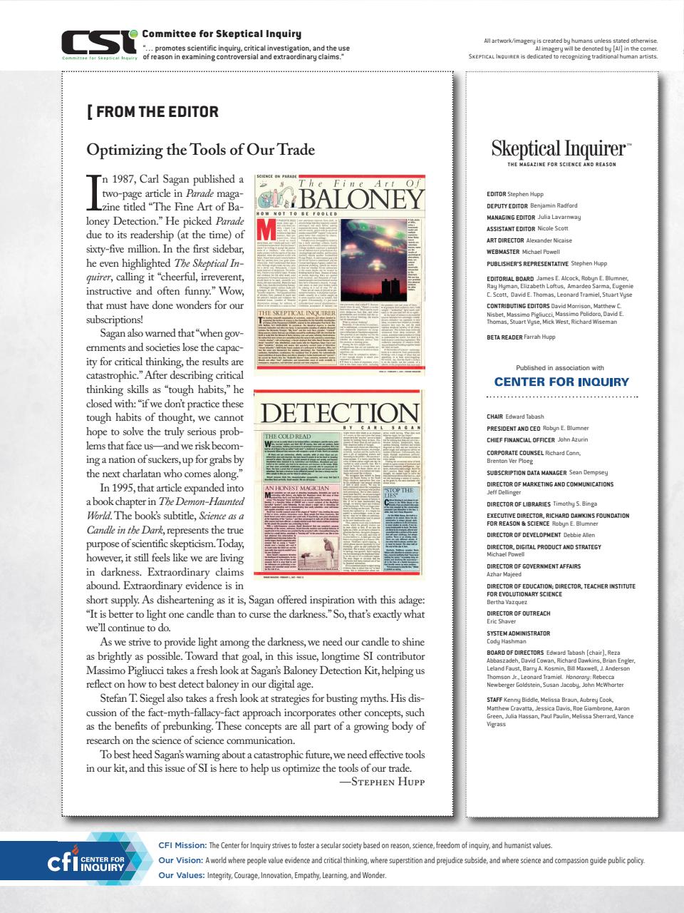 Skeptical Inquirer Preview Pages