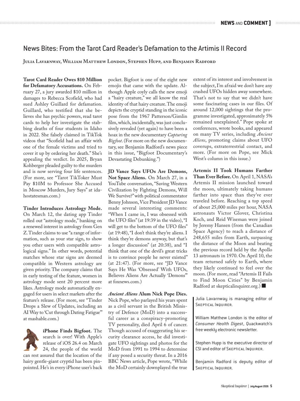 Skeptical Inquirer Preview Pages