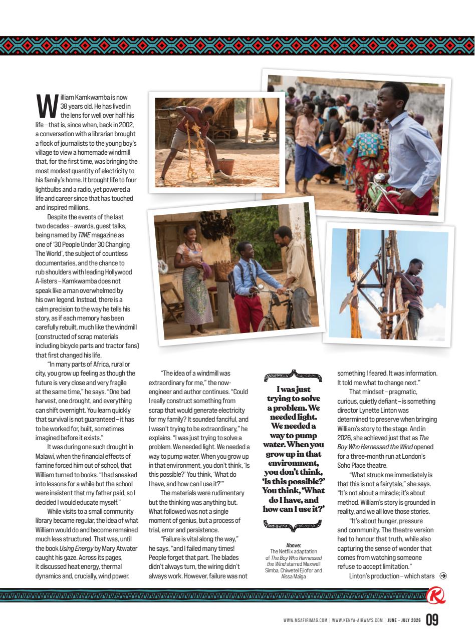 MSAFIRI – Kenya Airways Inflight Preview Pages