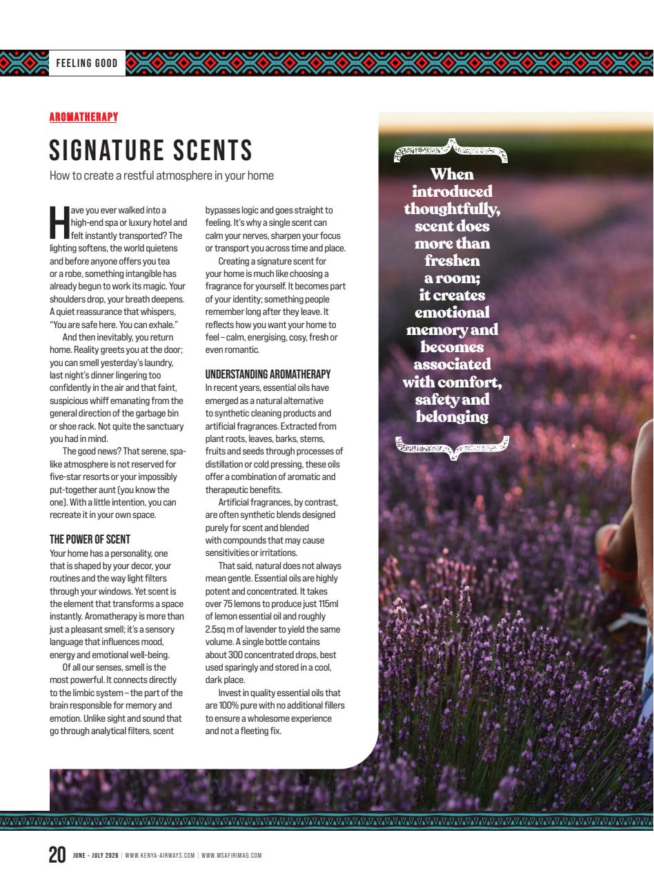 MSAFIRI – Kenya Airways Inflight Preview Pages