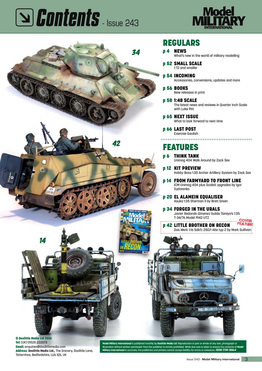 Military Modelling International Magazine Preview Pages