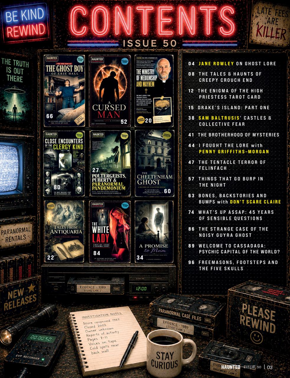 Haunted Magazine Preview Pages