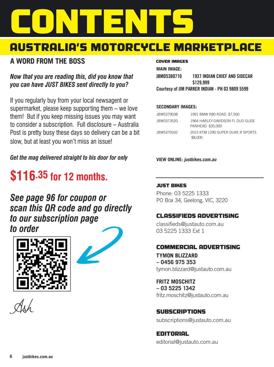 JUST BIKES Preview Pages
