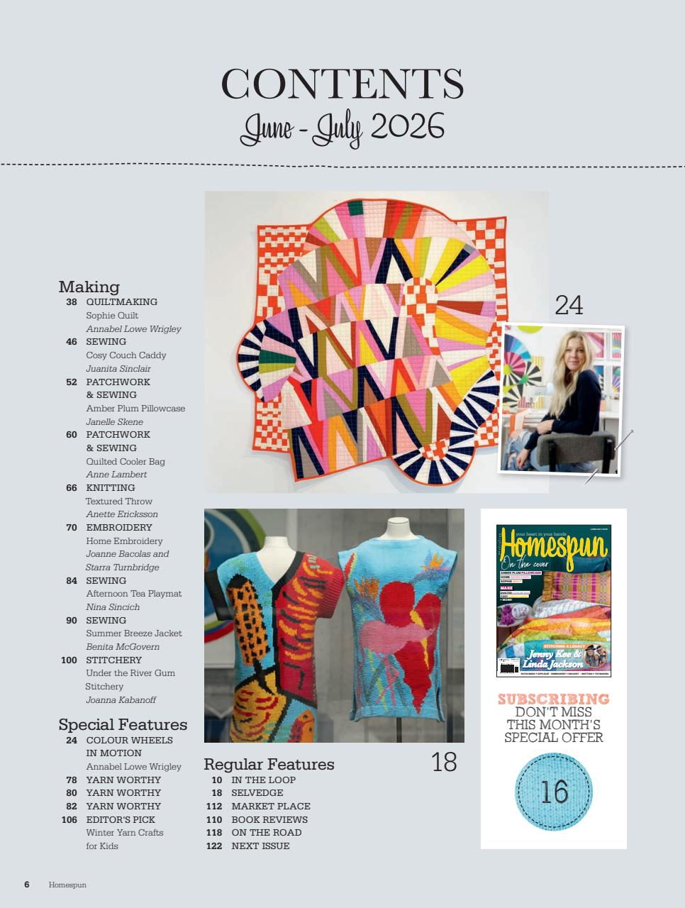 Homespun Preview Pages