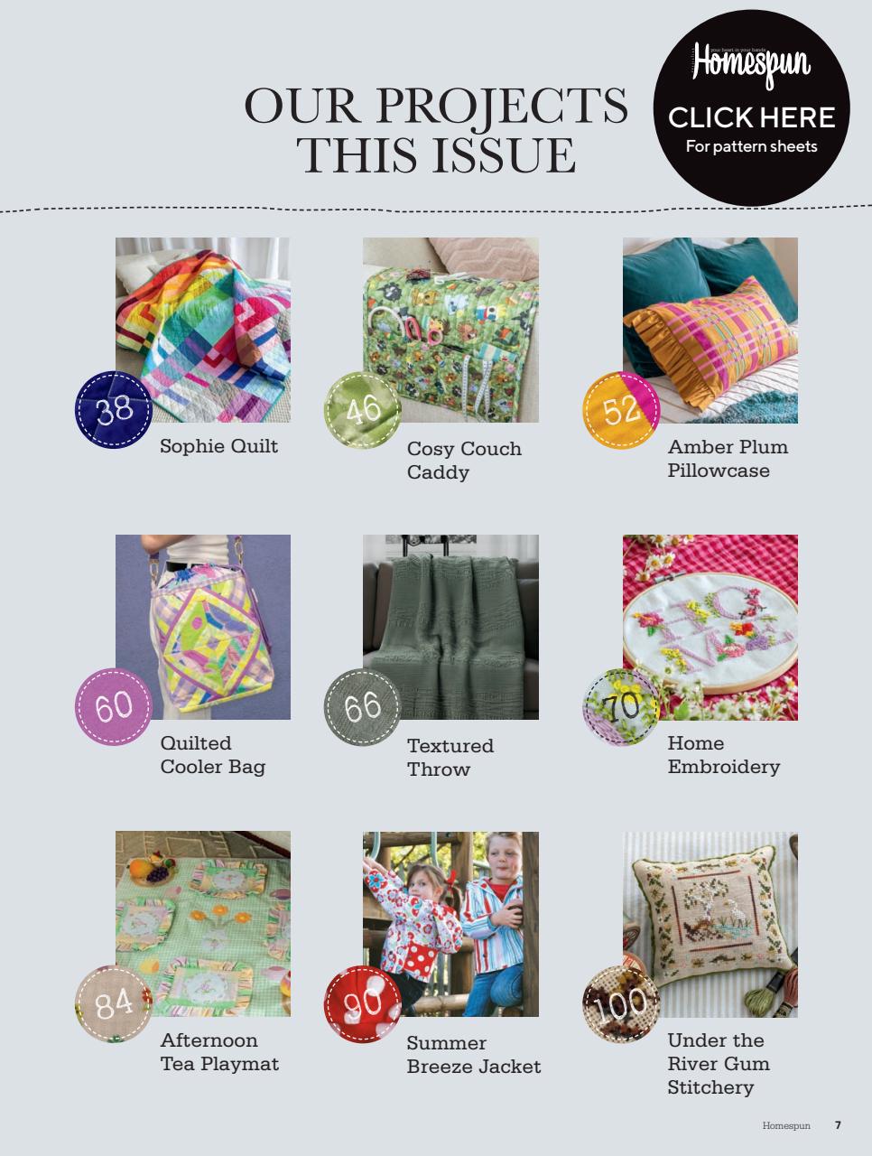 Homespun Preview Pages