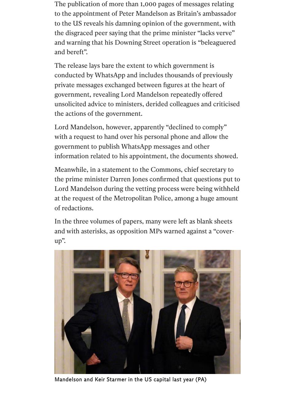 The Independent Daily Edition Newspaper Preview Pages