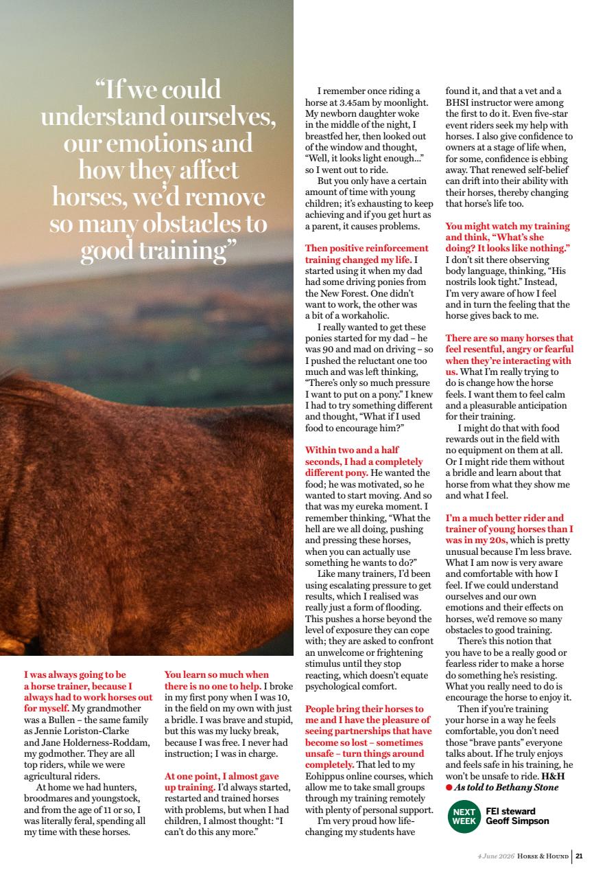Horse & Hound Preview Pages