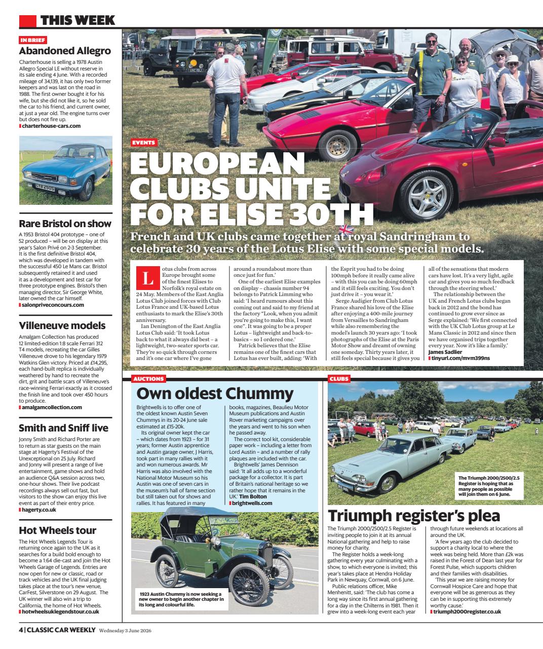 Classic Car Weekly Preview Pages