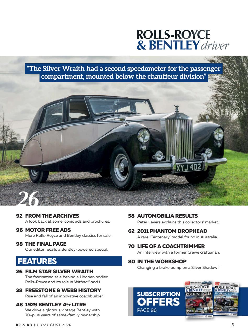 Rolls-Royce & Bentley Driver Preview Pages