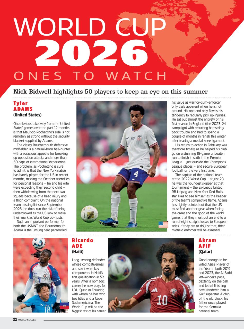 World Soccer Preview Pages