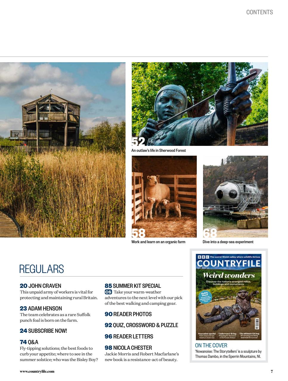 BBC Countryfile Magazine Preview Pages