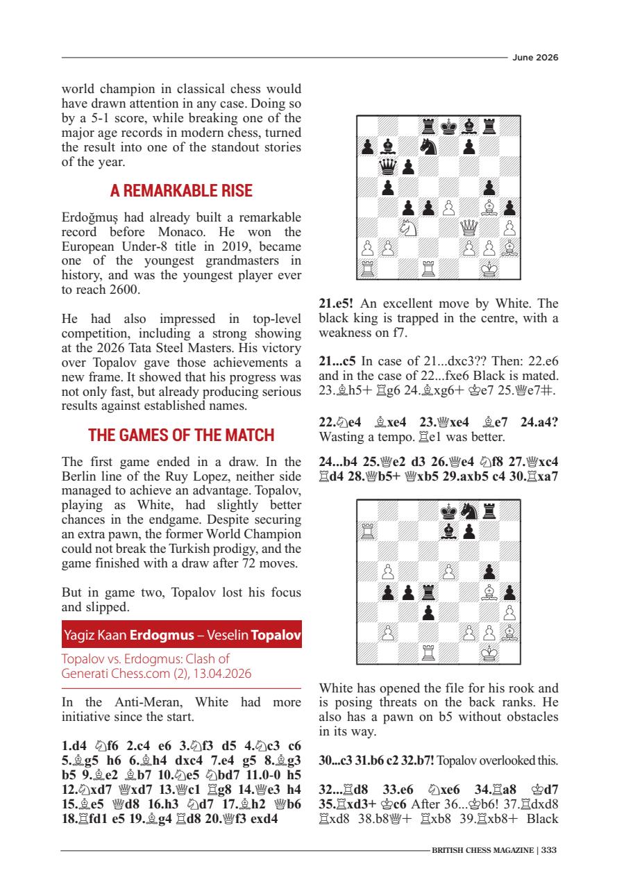 British Chess Magazine Preview Pages