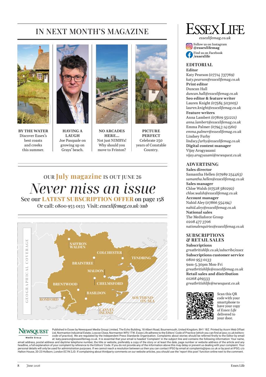 Essex Life Preview Pages