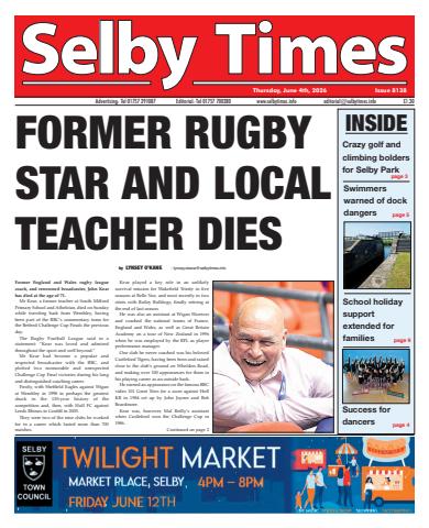 Selby Times issue June 4th 2026