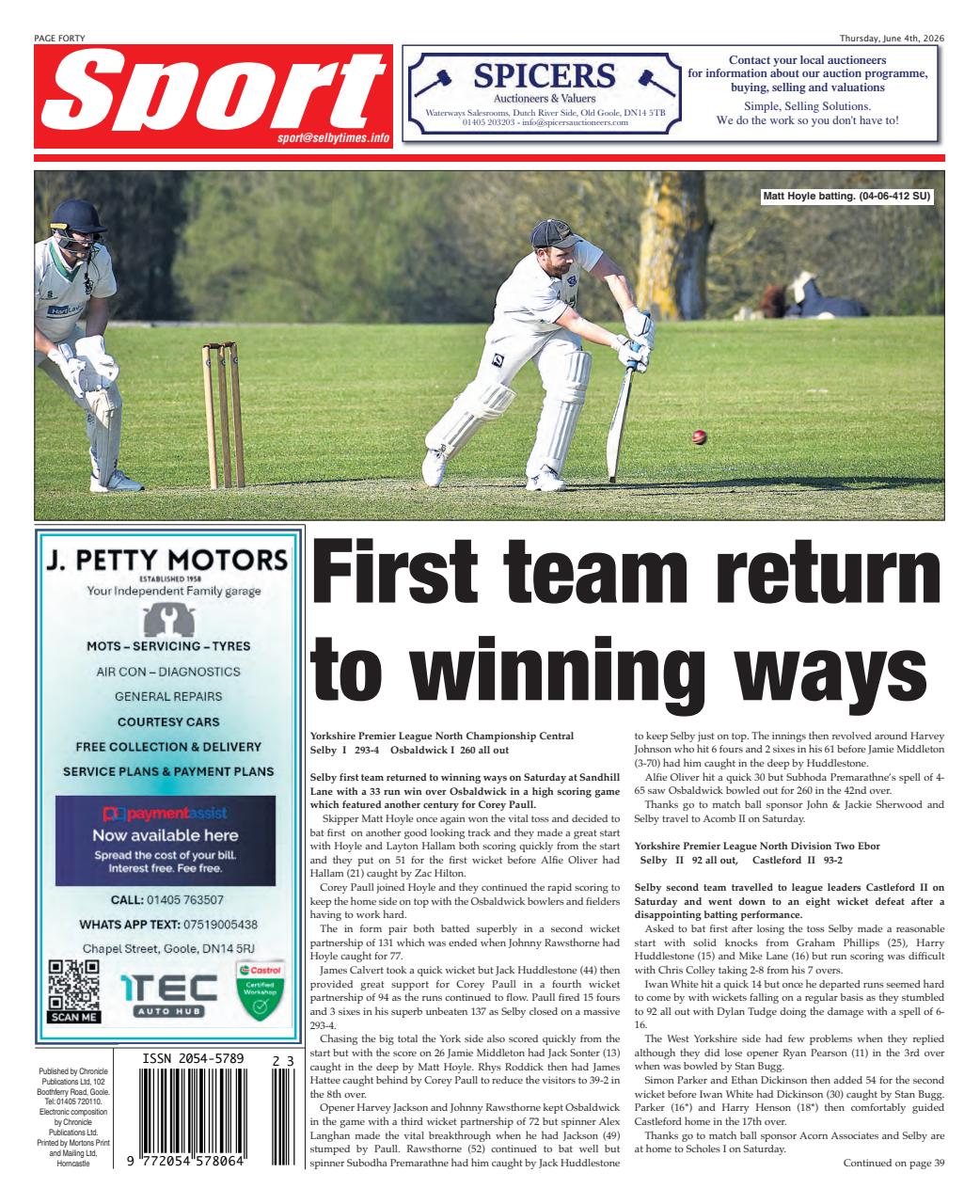 Selby Times Preview Pages