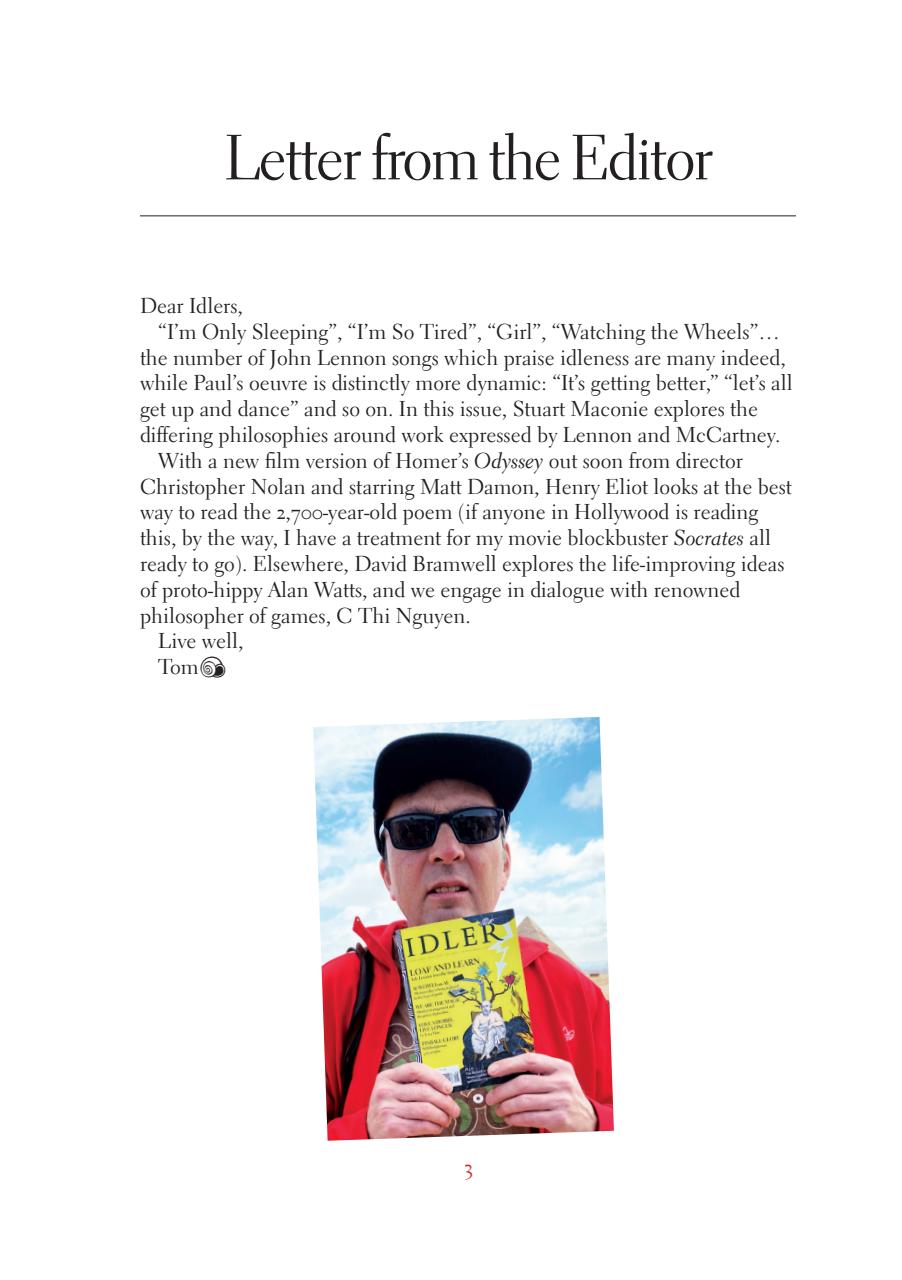 The Idler Magazine Preview Pages