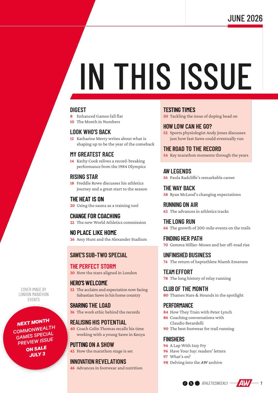 AW – Athletics Weekly Magazine Preview Pages