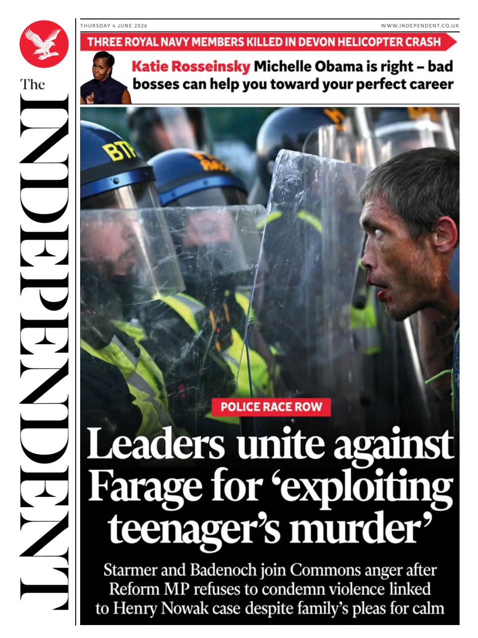 The Independent Daily Edition Newspaper Preview Pages