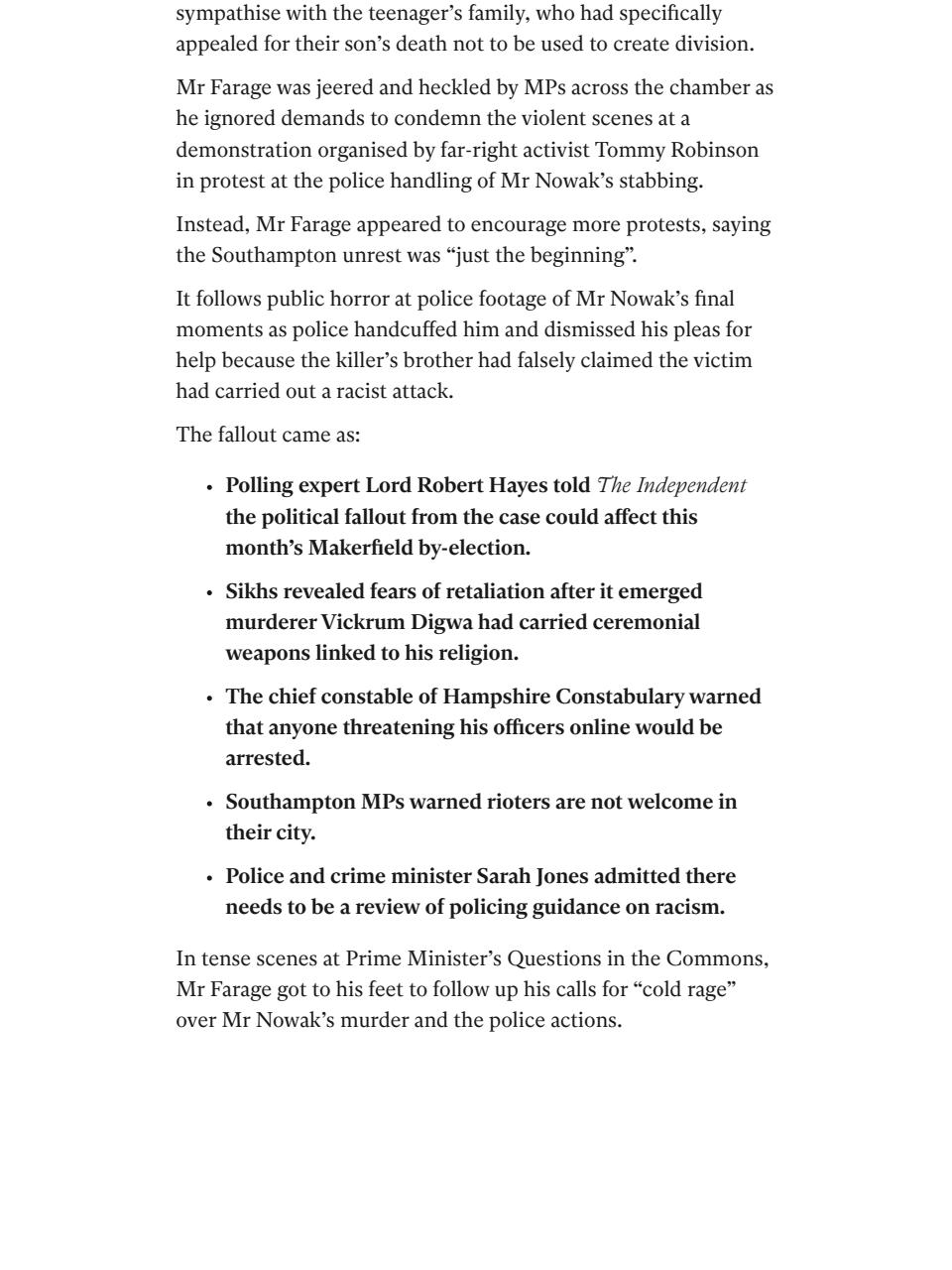 The Independent Daily Edition Newspaper Preview Pages